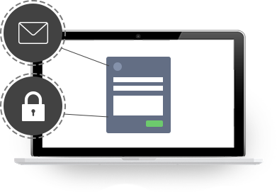 Add registration and password form to your flip brochure